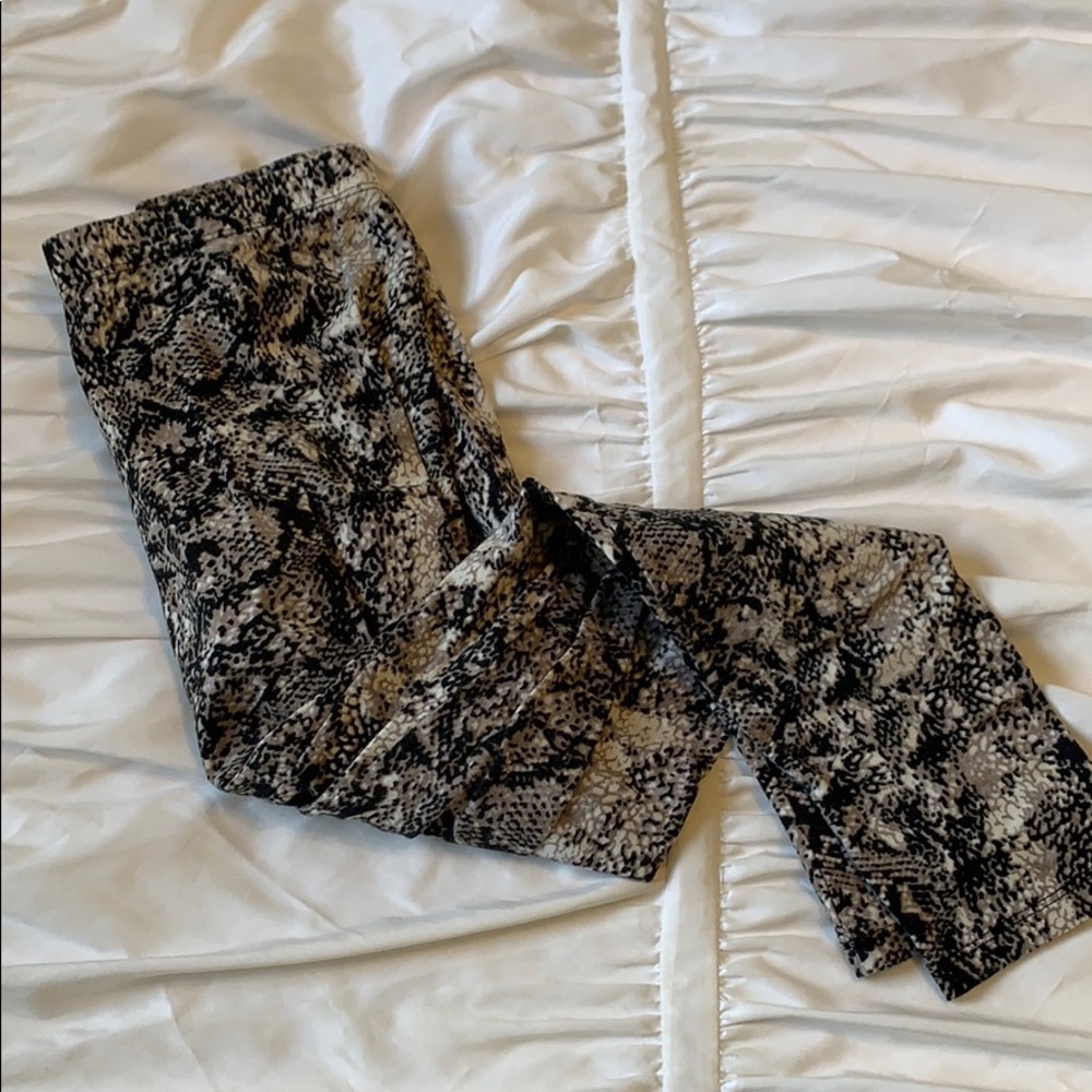 Snakeskin leggings
